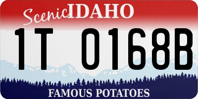 ID license plate 1T0168B