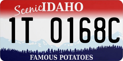 ID license plate 1T0168C