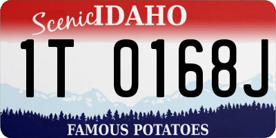 ID license plate 1T0168J