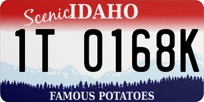 ID license plate 1T0168K