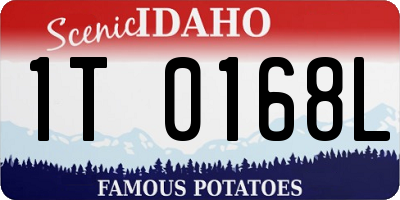 ID license plate 1T0168L