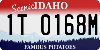 ID license plate 1T0168M