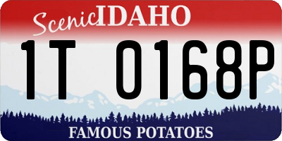 ID license plate 1T0168P