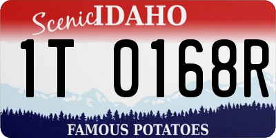 ID license plate 1T0168R