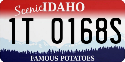 ID license plate 1T0168S