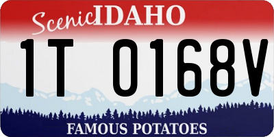 ID license plate 1T0168V