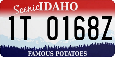 ID license plate 1T0168Z