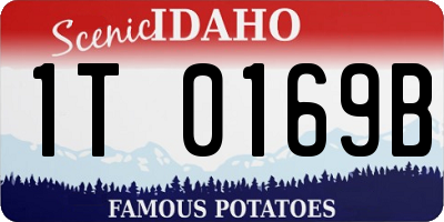 ID license plate 1T0169B