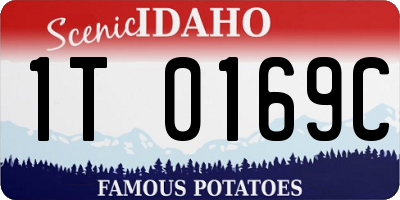 ID license plate 1T0169C