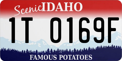 ID license plate 1T0169F