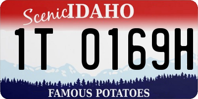 ID license plate 1T0169H