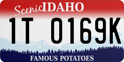 ID license plate 1T0169K