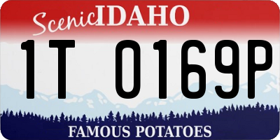 ID license plate 1T0169P