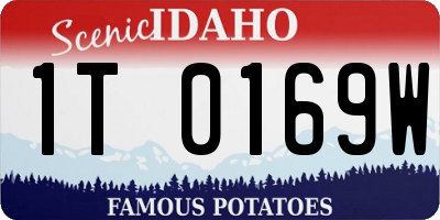 ID license plate 1T0169W