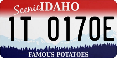 ID license plate 1T0170E