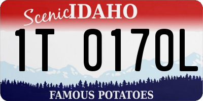 ID license plate 1T0170L