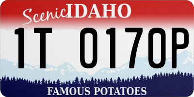 ID license plate 1T0170P