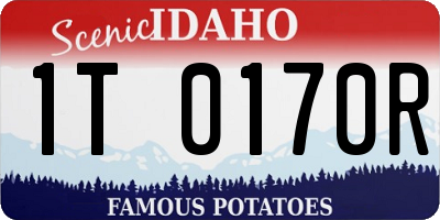 ID license plate 1T0170R
