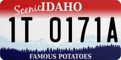 ID license plate 1T0171A