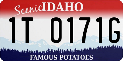 ID license plate 1T0171G