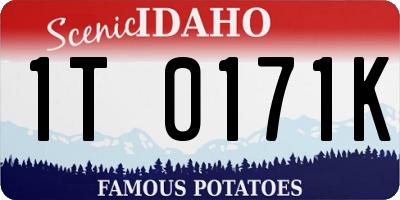 ID license plate 1T0171K