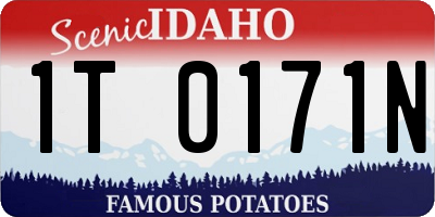 ID license plate 1T0171N