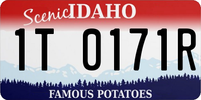 ID license plate 1T0171R