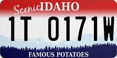 ID license plate 1T0171W