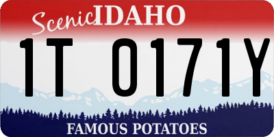 ID license plate 1T0171Y