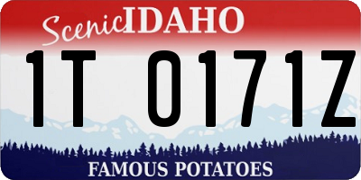ID license plate 1T0171Z