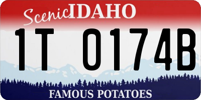ID license plate 1T0174B