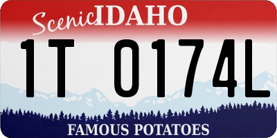 ID license plate 1T0174L