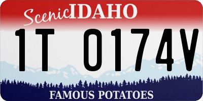 ID license plate 1T0174V