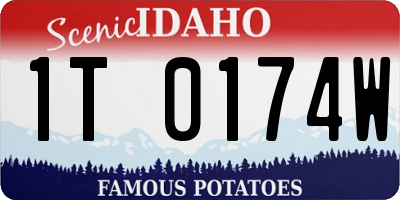 ID license plate 1T0174W