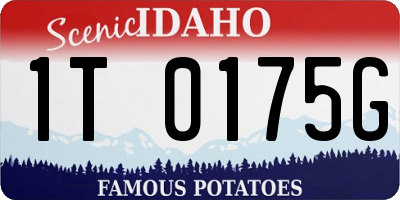 ID license plate 1T0175G