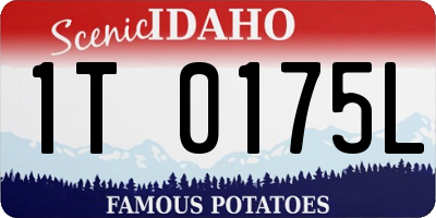 ID license plate 1T0175L
