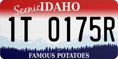 ID license plate 1T0175R