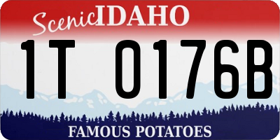 ID license plate 1T0176B