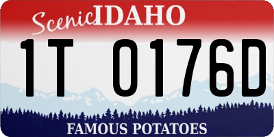 ID license plate 1T0176D