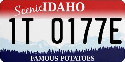 ID license plate 1T0177E