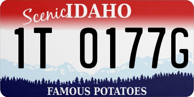 ID license plate 1T0177G