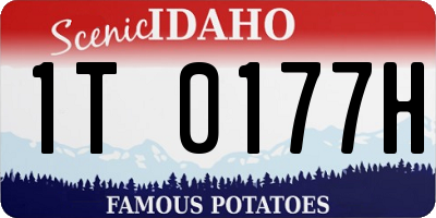 ID license plate 1T0177H