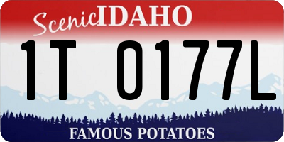 ID license plate 1T0177L