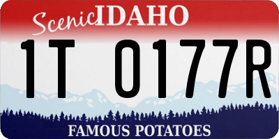 ID license plate 1T0177R