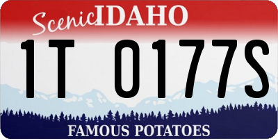 ID license plate 1T0177S