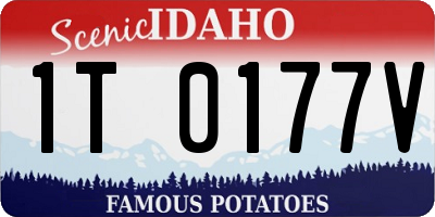 ID license plate 1T0177V