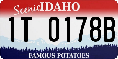 ID license plate 1T0178B