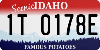 ID license plate 1T0178E