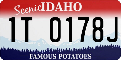 ID license plate 1T0178J