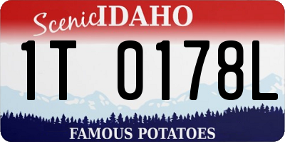 ID license plate 1T0178L